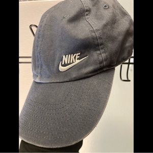 NWT Nike blue denim distressed hat Women’s